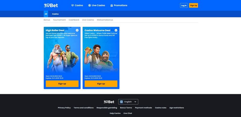 Waarom zou je 30Bet Casino eens proberen?